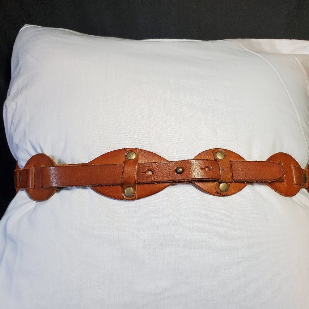 Sm GAP Leather Brown Belt Different Unique Bohemian